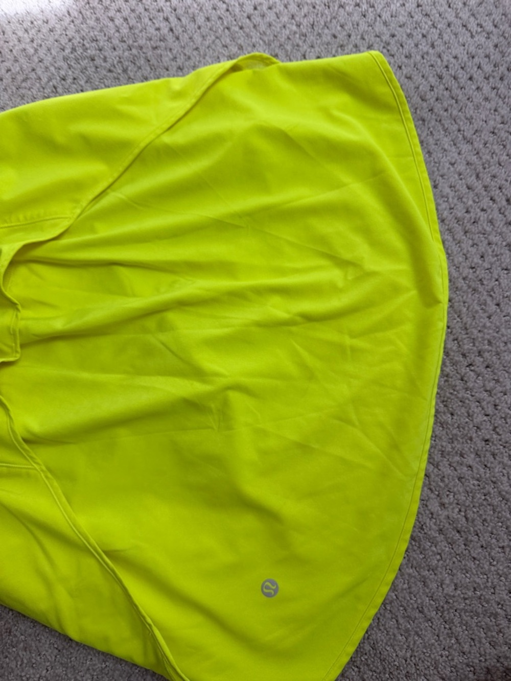 Lululemon Hotty Hot Neon Yellow Skort Skirt long Size 8 - Picture 13 of 13